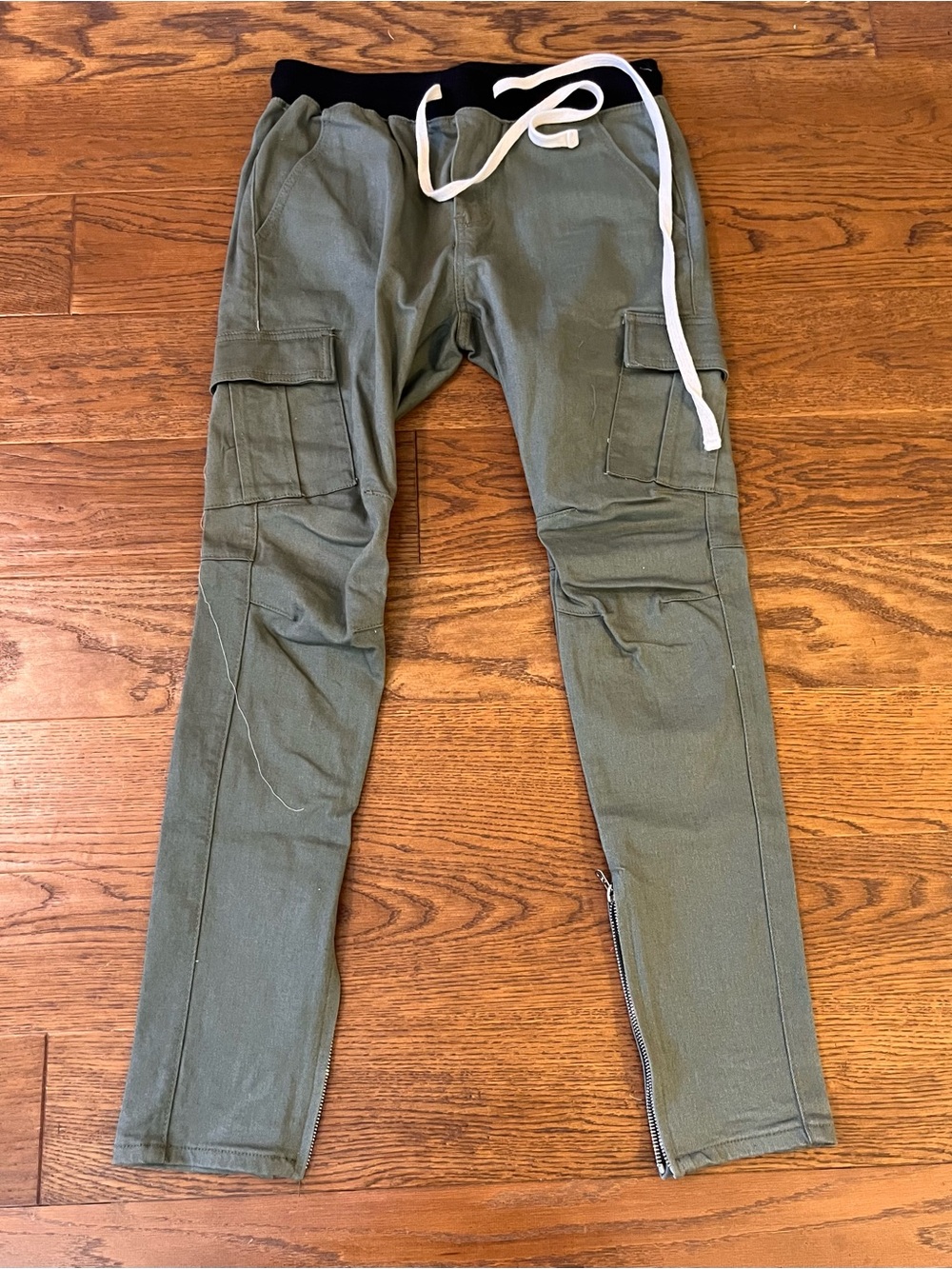 MNML Olive‎ Green Cargo Jogger Pants with Black Waistband